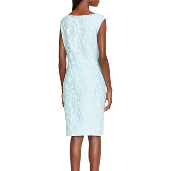 NWT RALPH LAUREN ESSENTIAL JACQUARD SHEATH DRESS 2 - Picture 2 of 2